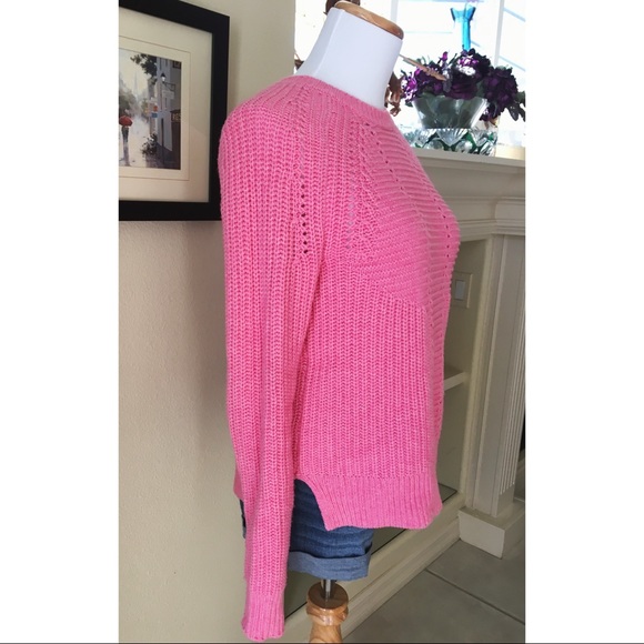 J. Crew Pink Chunky Knit Sweater - Picture 2 of 5